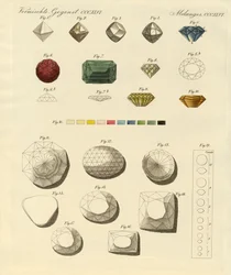 Diament (kolorowy grawer)