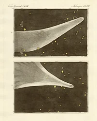 Wielka kometa roku 1811 (kolorowa grawerunek)