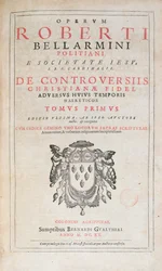 Strona tytułowa De Controversiis Roberta Bellarmine