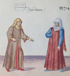 Dwie Żydówki, ok. 1600 (wc na papierze)