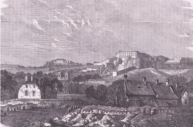 Widok Belfort, Cassells History of the War between France and Germany opublikowany przez Cassell and Company Limited, c.1890 (lito)