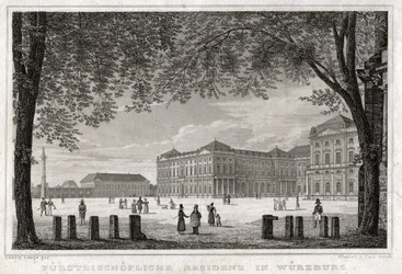 Würzburga. (grafika, ok. 1850)