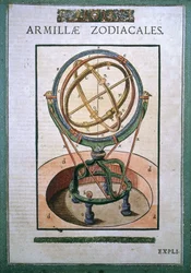 Zodiakalna sfera armilarna w "Instytucie Astronomii" Tychona Brahe (1546 - 1601), Wandsbeck
