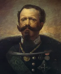 Portret Wiktora Emanuela II, króla Włoch (olej na płótnie)