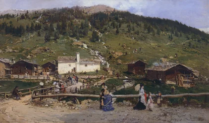 Święta Katarzyna w Valfurvie, Gerolamo Induno (1825-1890)