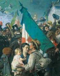 Odejście poborowych 1866 — Gerolamo Induno