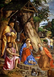 Szopka z królikami, ok. 1500 (olej na płótnie)