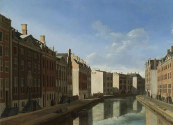 „Złoty Zakręt” w Herengracht, Amsterdam od wschodu