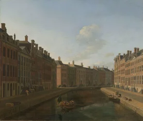 Widok na Złoty Zakręt w Herengracht od wschodu