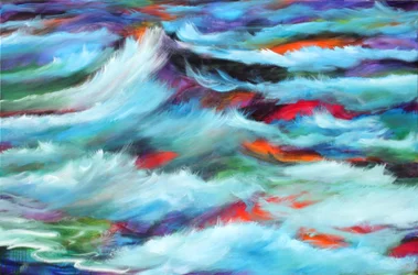 Wonderment Seas, 2015 (akryl na płótnie)