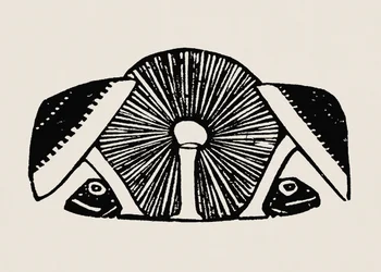 Trzy grzyby 1892 Beżowy