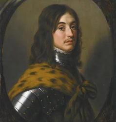 Maurice du Palatinat (1620-1652) Fils de Frederic V du Palatinat - Portret księcia Maurycego Palatynatu par Honthorst, Gerrit, van (1590-1656). Olej na drewnie, format 62,3x58,5, kolekcja prywatna