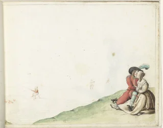 Kochankowie nad stawem