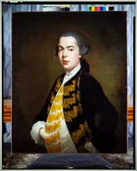 Portret półmetrowy młodego mężczyzny, ok. 1750 r. (malarstwo)