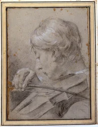 Skrzypaczka. GP Piazzetta (1683-1754). Mediolan, Brera.