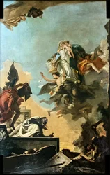 Matka Boża z Karmelu dająca szkaplerz św. Szymonowi Stock, 1749.