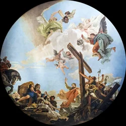Odkrycie Prawdziwego Krzyża, c. 1745.