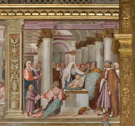 Nawa Środkowa, Piąte Przęsło Północne, Prezentacja w Świątyni, Gian Francesco Bembo