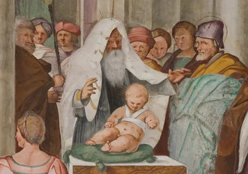 Nawa środkowa, piąte przęsło północne, Ofiarowanie do świątyni, Gian Francesco Bembo
