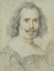 Tzw. Autoportret, XVII w. (kolorowe kredy na papierze)