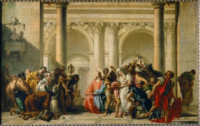 Le Christ et la femme adultere Chrystus i cudzołożnica ...