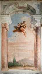 Pejzaż z Kupidynem, z Sali Iliady w Palazzinie, 1757