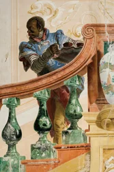 Mauretański służący trzymający tacę, z sali scen karnawałowych w Foresterii, 1757