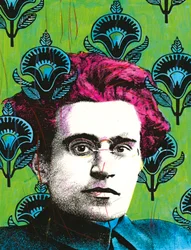 Portret Antonio Gramsciego, 2008 (media mieszane)