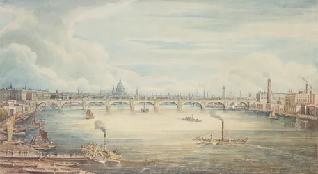 Z molo Hungerford, 1837 (wc na papierze)