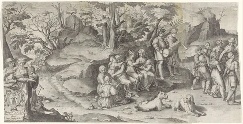 Małżeństwo Izaaka i Rebeki (arkusz 1)