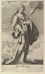 Sybilla frygijska, ca. 1635. Twórcy: Gilles Rousselet, Abraham Bosse.