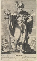 Sphiron, ca. 1639-40. Twórcy: Gilles Rousselet, Abraham Bosse.