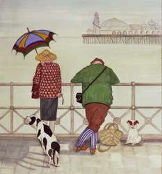 Brighton Pier, 1986 (akwarela na papierze)