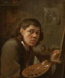 Autoportret w pracowni, ok. 1645 (olej na płycie)