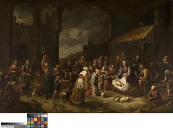 Pokłon pasterzy (olej na płótnie)