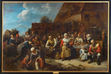 Wiejski bankiet (obraz na płótnie)