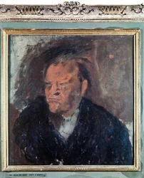 Portret włoskiego poety Giuseppe Ungarettiego (1888-1970). Obraz Gino Bonichi zwany Scipio (1904-1933)