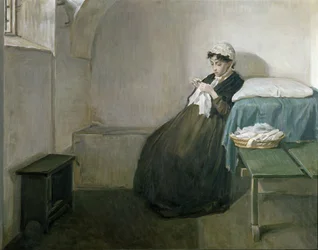 Neapolitańska patriotka Luisa Sanfelice (olej na płótnie)