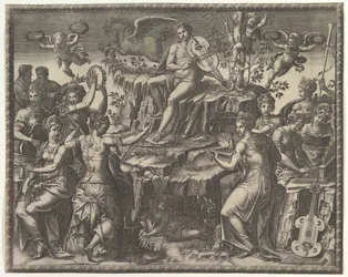 Apollo i muzy, ca. 1557.