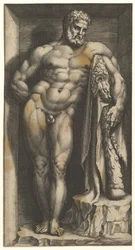 Herkules Farnese, koniec lat 70. XVI wieku.