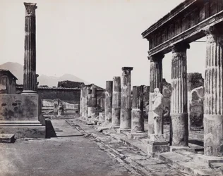 Wschodnia kolumnada świątyni Wenus Pompejana w Pompejach