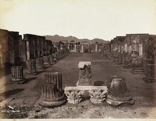 Widok ogólny bazyliki, strona wschodnia, Pompeje