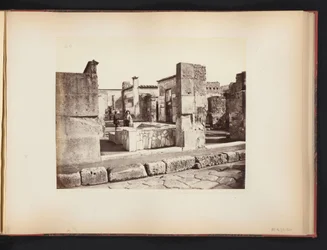 Widok na ruiny Casa di Salustio w Pompejach, Włochy Casa di Salustio Pompei (tytuł na obiekcie)