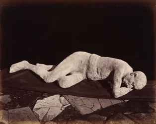 Ludzki odlew, Pompeje, 1873 (zdjęcie)