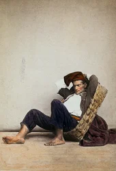 „Lazzarone” (neapolitański bezdomny żebrak). Neapol