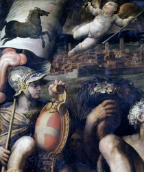 Alegoria miasta Arezzo we Włoszech