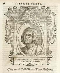 Mediolan, Biblioteca Braidense, Vite de piv excellent, Giorgio Vasari 1568, Giorgione da Castelfranco