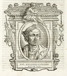 Mediolan, Biblioteca Braidense, Vite de piv excellent, Giorgio Vasari 1568, Giovanni Antonio Sogliani