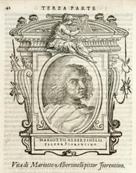 Mediolan, Biblioteca Braidense, Vite de piv excellent, Giorgio Vasari 1568, Mariotto Albertinelli