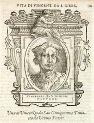 Mediolan, Biblioteca Braidense, Vite de piv excellent, Giorgio Vasari 1568, Vincenzo Tamagni z San Gininiano